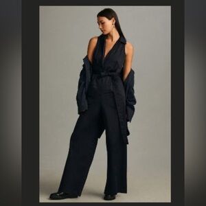 Twentysixhundred Anthropologie Zip Front Belted Jumpsuit